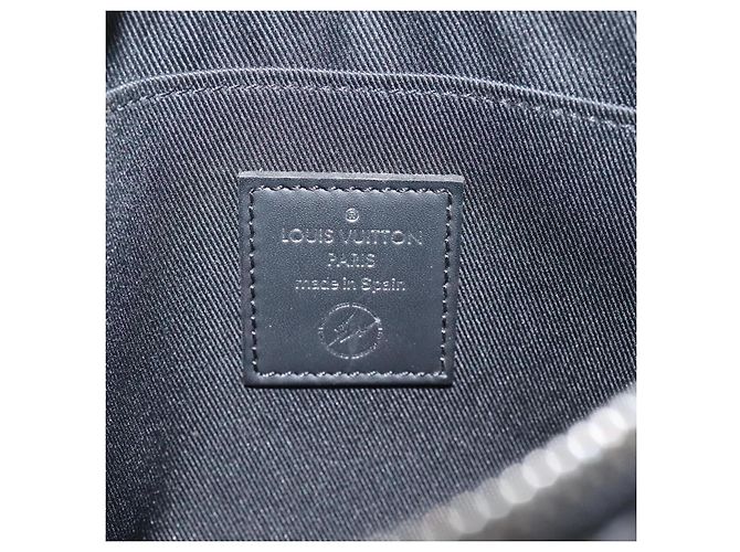 CUSTODIA PER IPHONE LOUIS VUITTON Monogram Eclipse Fragment M64449 LV Auth KD248 Monogramma - vista 17