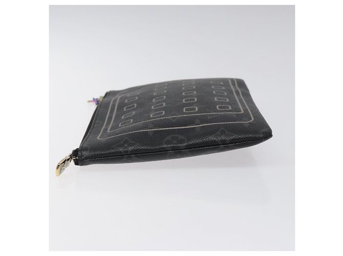 CUSTODIA PER IPHONE LOUIS VUITTON Monogram Eclipse Fragment M64449 LV Auth KD248 Monogramma - vista 4