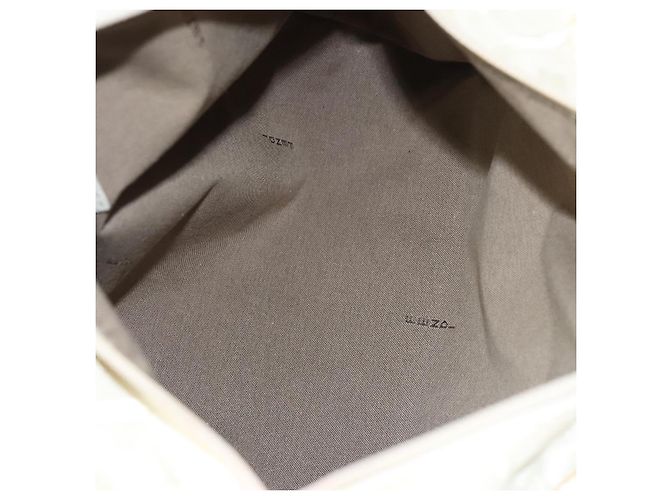 Zucca FENDI Handtasche aus Nylon in Weiß Silber authentisch bs24206 - Ansicht 11