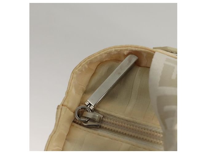 Zucca FENDI Handtasche aus Nylon in Weiß Silber authentisch bs24206 - Ansicht 17