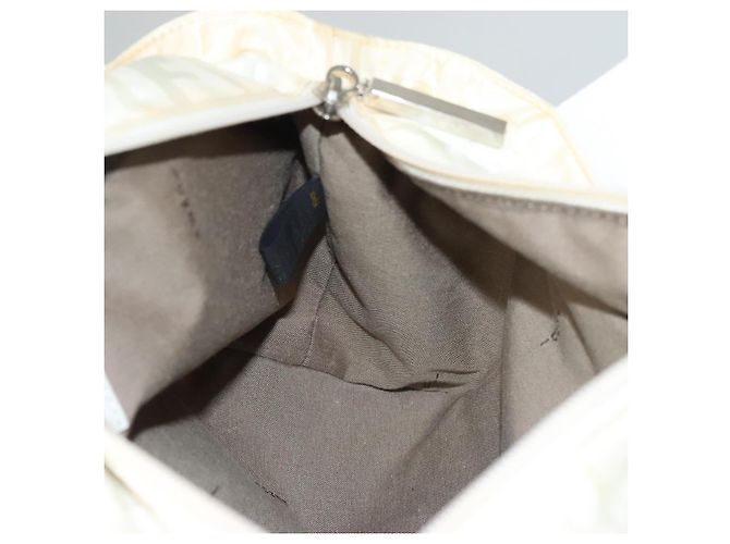 Zucca FENDI Handtasche aus Nylon in Weiß Silber authentisch bs24206 - Ansicht 19