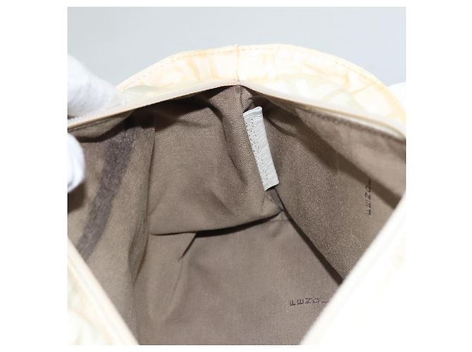 Zucca FENDI Handtasche aus Nylon in Weiß Silber authentisch bs24206 - Ansicht 20