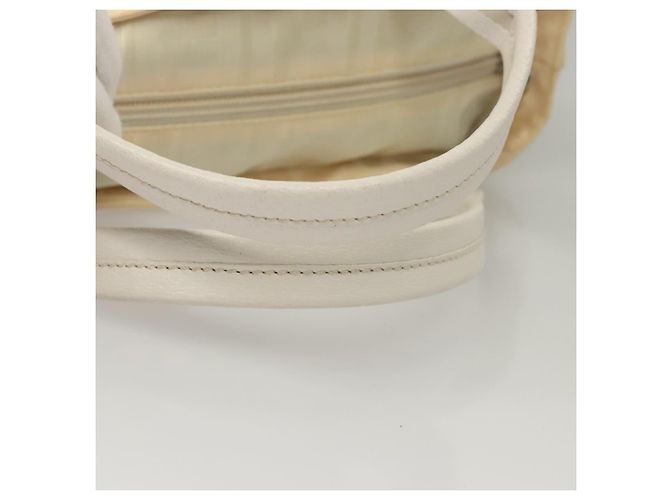 Zucca FENDI Handtasche aus Nylon in Weiß Silber authentisch bs24206 - Ansicht 7