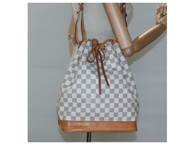 LOUIS VUITTON Borsa a Spalla Noe Damier Azur N42222 LV Auth MX220 - vista 21