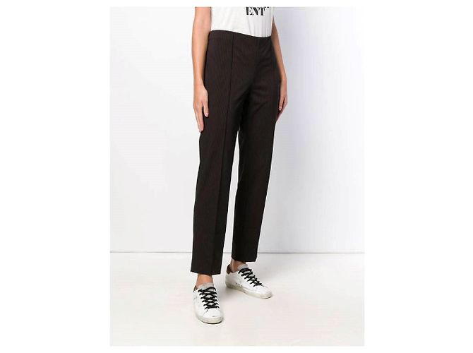 Pantalones negros a rayas de Romeo Gigli - vista 3