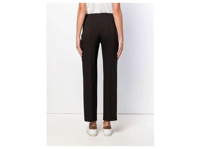 Pantalones negros a rayas de Romeo Gigli - vista 4