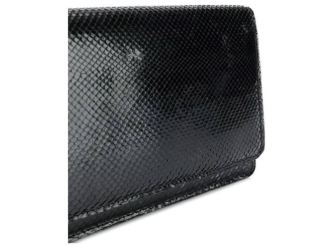 Autre Marque A.N.G.E.L.O. Vintage Cult Black Python Clutch - 2000s - view 4