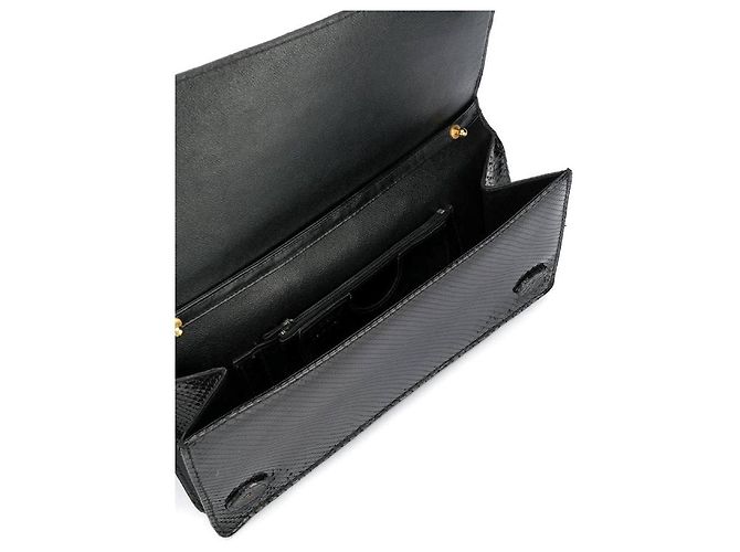 Autre Marque A.N.G.E.L.O. Vintage Cult Black Python Clutch - 2000s - view 5