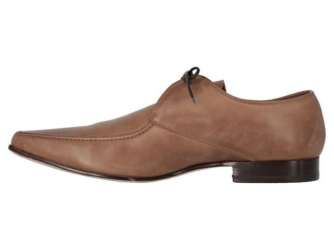 Chaussures à lacets marron Gianfranco Ferré - Années 2000 - vue 3