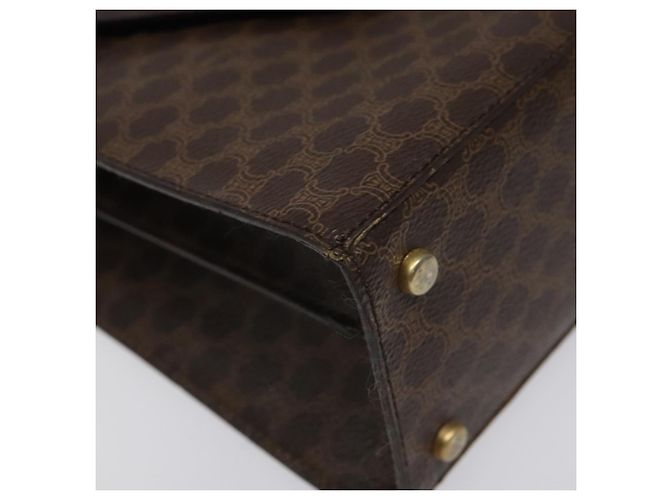 Céline Borsa a spalla in tela Macadam CELINE in pelle PVC marrone oro Auth MX221 D'oro - vista 11