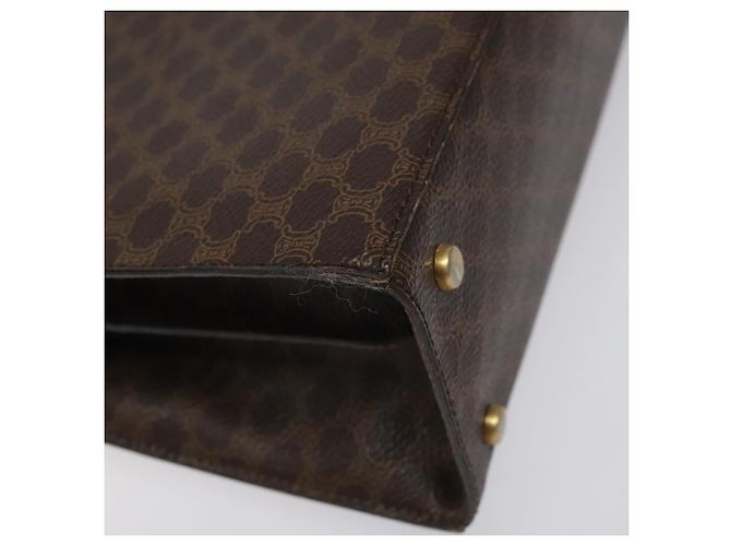 Céline Borsa a spalla in tela Macadam CELINE in pelle PVC marrone oro Auth MX221 D'oro - vista 13