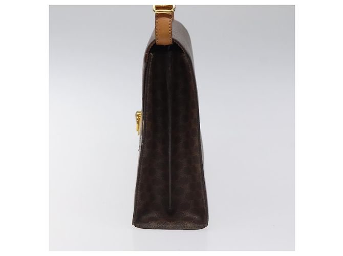 Céline Borsa a spalla in tela Macadam CELINE in pelle PVC marrone oro Auth MX221 D'oro - vista 4