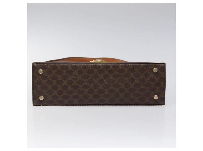 Céline Borsa a spalla in tela Macadam CELINE in pelle PVC marrone oro Auth MX221 D'oro - vista 9