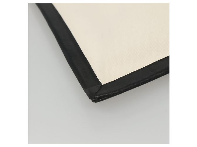 Céline Borsa a tracolla CELINE in tela bianca e nera Auth bs24215 Nero Bianco - vista 9