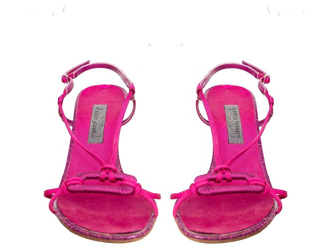 Sandali con tacco a strappo Alberta Ferretti Rosa - vista 2