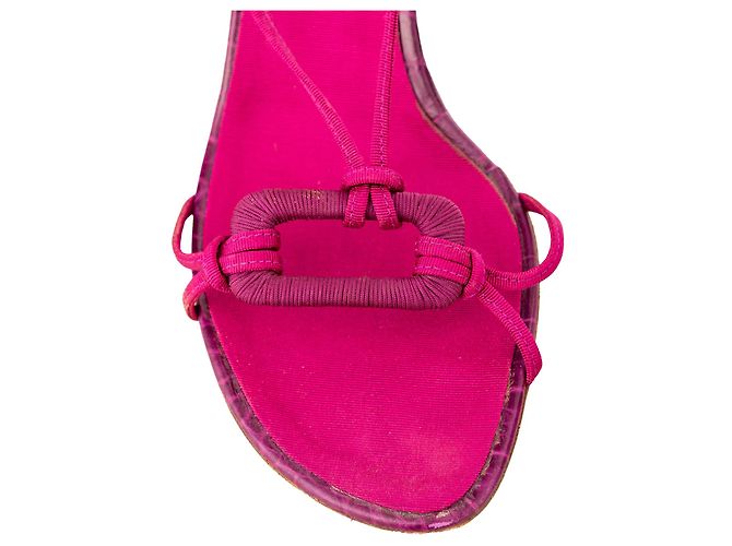 Sandali con tacco a strappo Alberta Ferretti Rosa - vista 4