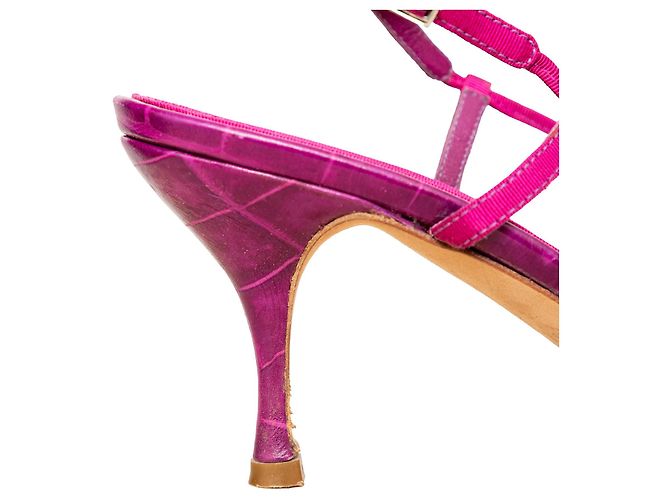 Sandali con tacco a strappo Alberta Ferretti Rosa - vista 6