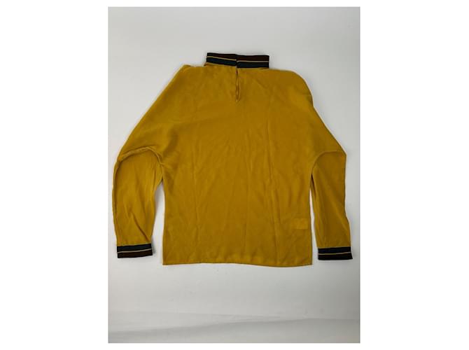 Vintage Gianni Versace Seidenpullover Gelb - Ansicht 4