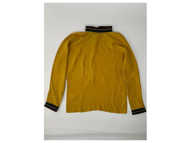 Vintage Gianni Versace Seidenpullover Gelb - Ansicht 5