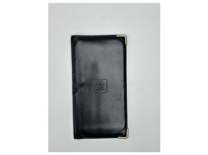 Céline Vintage Celine Paris Leather ID Holder black - view 4