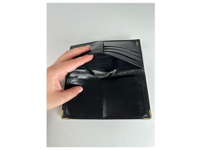 Céline Vintage Celine Paris Leather ID Holder black - view 5