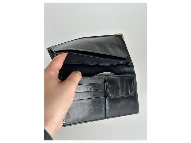 Céline Vintage Celine Paris Leather ID Holder black - view 6