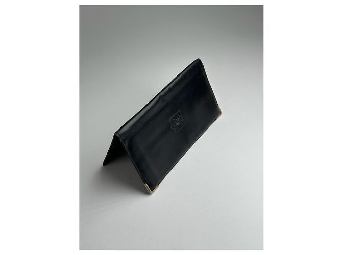 Céline Vintage Celine Paris Leather ID Holder black - view 7