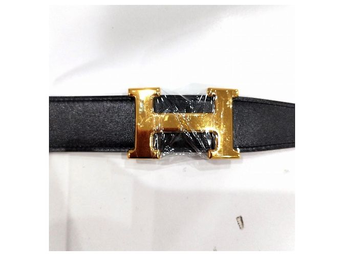 Hermès Hermes Leather Constance Reversible Belt Brown Black - view 2