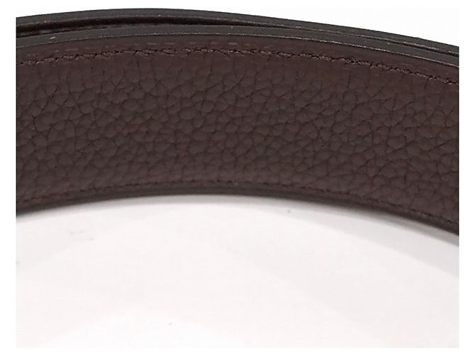 Hermès Hermes Leather Constance Reversible Belt Brown Black - view 7