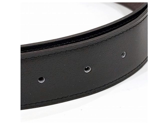 Hermès Hermes Leather Constance Reversible Belt Brown Black - view 8