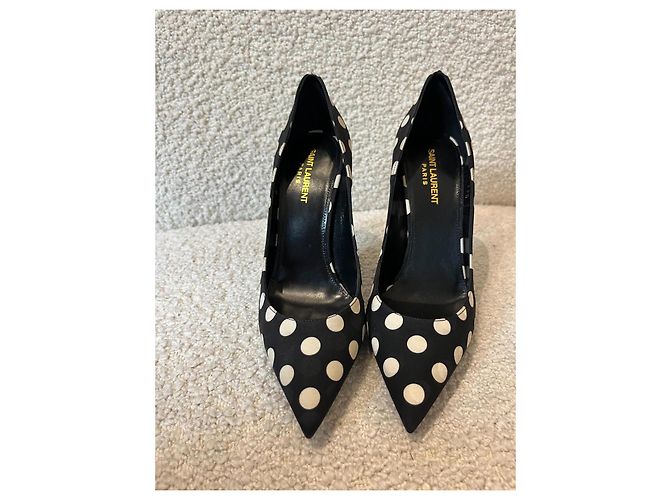 Décolleté a pois neri Yves Saint Laurent Nero - vista 2