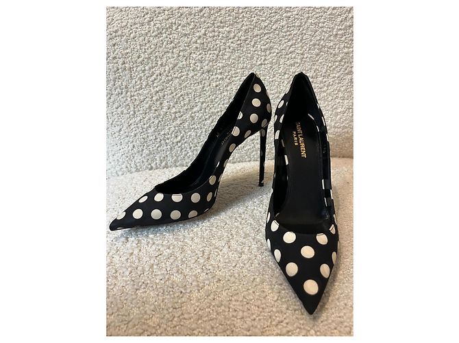 Décolleté a pois neri Yves Saint Laurent Nero - vista 3