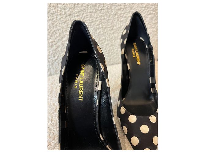 Décolleté a pois neri Yves Saint Laurent Nero - vista 4