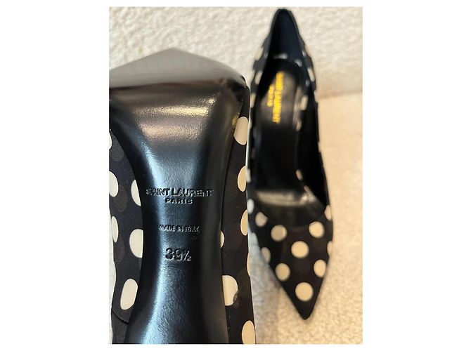 Décolleté a pois neri Yves Saint Laurent Nero - vista 5