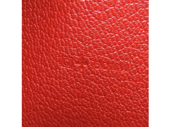 Hermès Cartera Larga Azap Hermes en Cuero Chevre Rojo Roja - vista 8