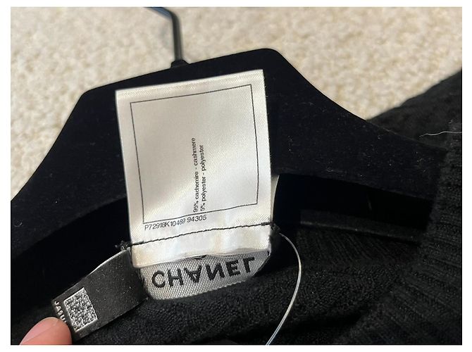 Chanel Kaschmir Cardigan Schwarz - Ansicht 4