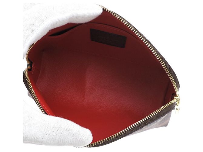 Pochette Tick PM Donna di Louis Vuitton Marrone Damier ebene - vista 5