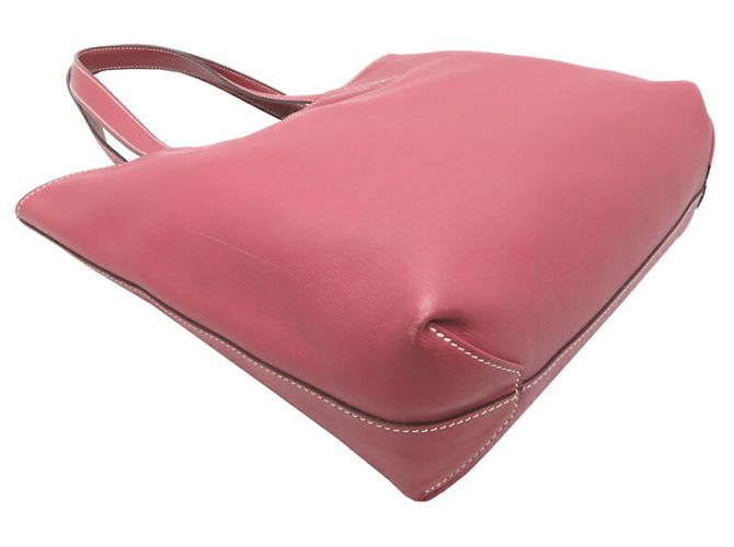 Hermès Borsa tote Hermes Double Sens 28 Rosa Rosso - vista 3