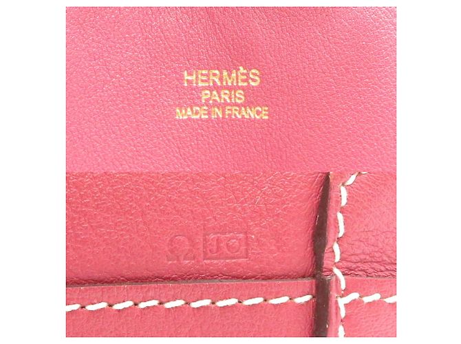 Hermès Borsa tote Hermes Double Sens 28 Rosa Rosso - vista 7
