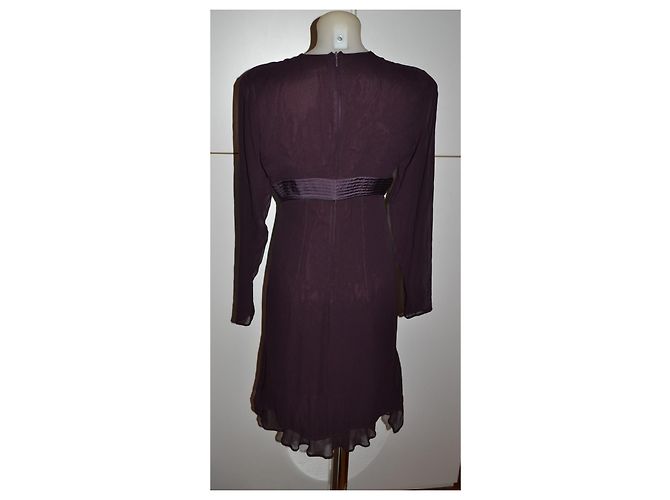 Costume National Seidenkleid Dunkelrot Größe 42 - Ansicht 4