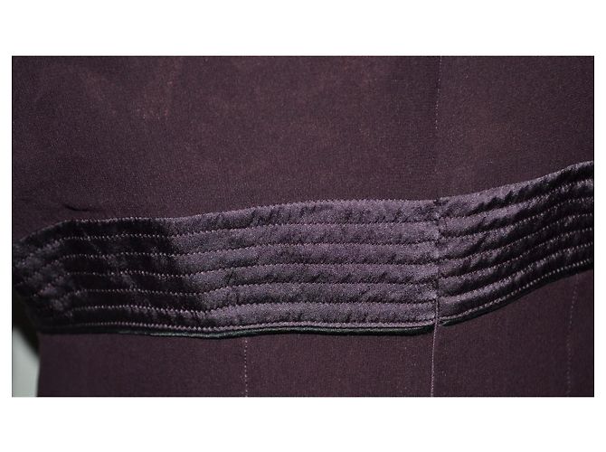 Costume National Seidenkleid Dunkelrot Größe 42 - Ansicht 5