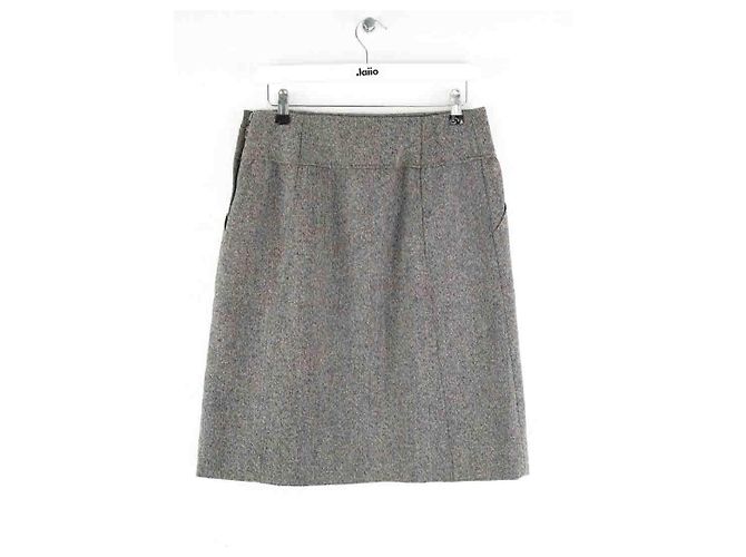 Louis Vuitton Brauner Wollrock - Ansicht 3