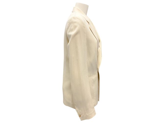Petar Petrov Beige Pre-Fall 2023 Classic Blazer - view 2