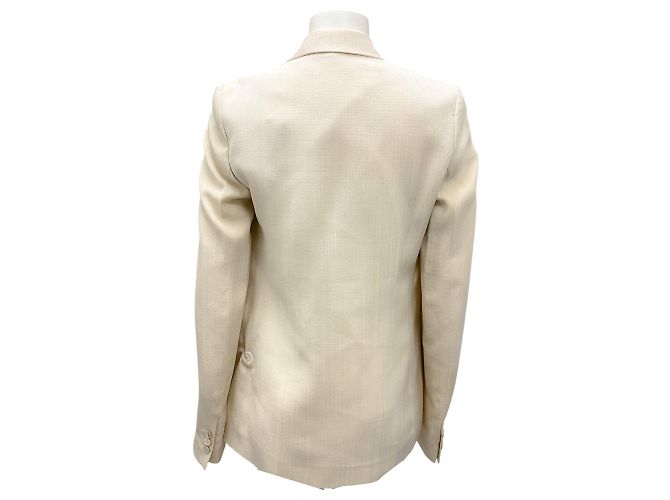 Petar Petrov Beige Pre-Fall 2023 Classic Blazer - view 3