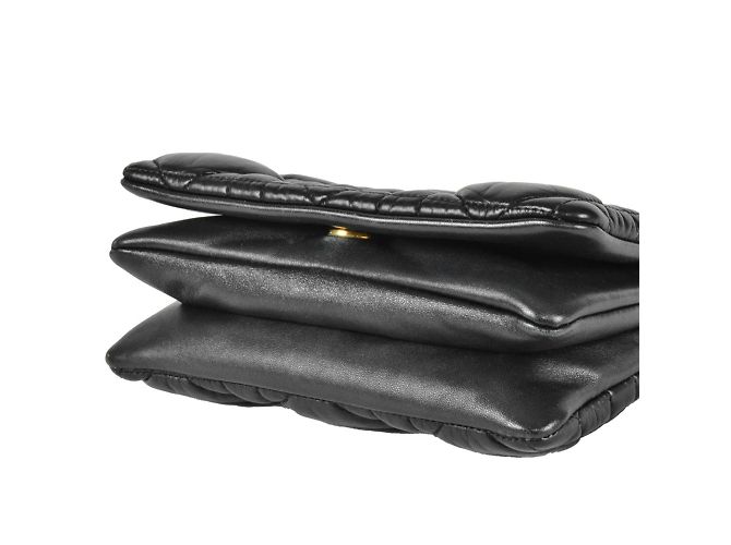Christian Dior Dior CARO Macrocannage Borsa a Spalla con Catena Nero - vista 4