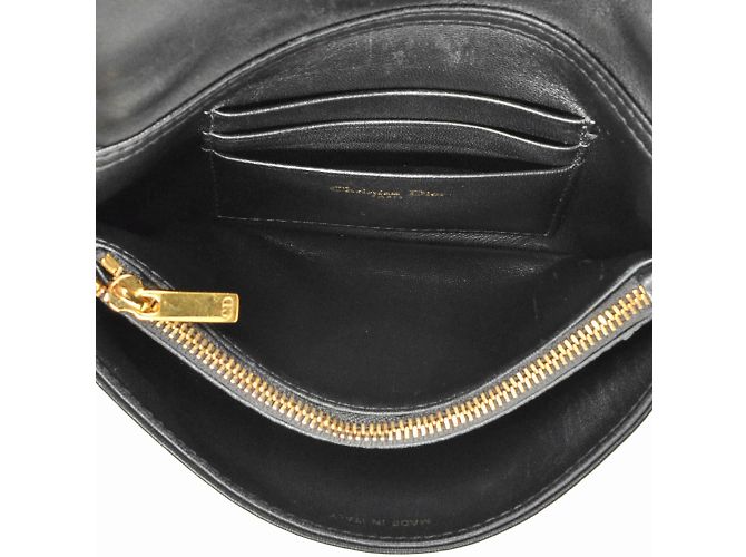 Christian Dior Dior CARO Macrocannage Borsa a Spalla con Catena Nero - vista 5