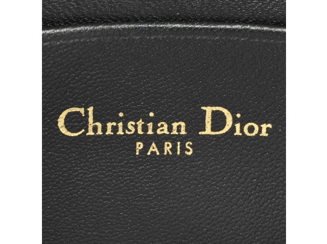 Christian Dior Dior CARO Macrocannage Borsa a Spalla con Catena Nero - vista 9