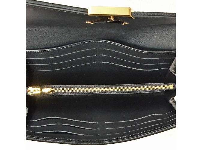 Cartera Larga Capucines de Louis Vuitton Negro Beige - vista 4