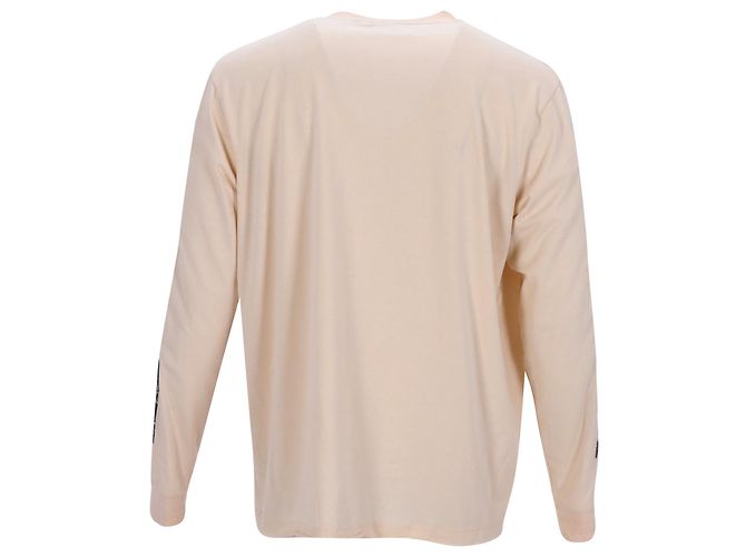Camiseta de algodón beige con estampado de video Acne Studios - vista 3