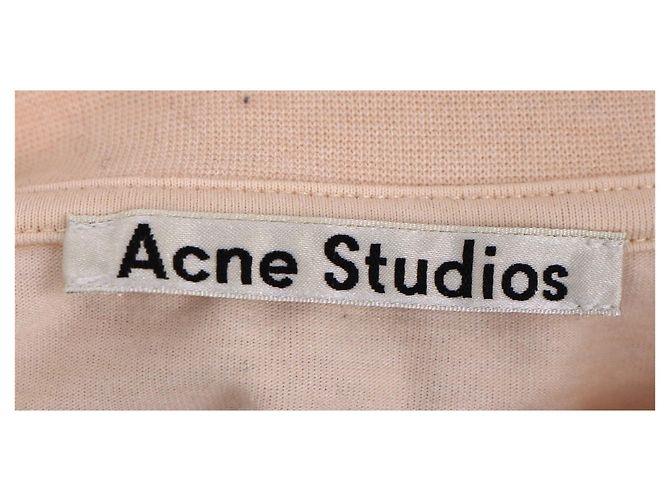 Camiseta de algodón beige con estampado de video Acne Studios - vista 9